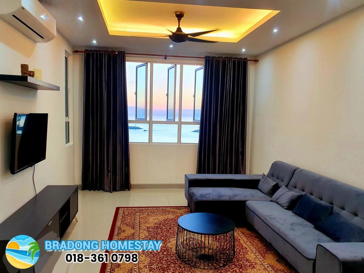 Bradong Homestay - Musllm Only, 3 Queen Bedrooms, Seaview, Infinity Pool, Gym, Near Drawbridge & Ktcc Mall Kuala Terengganu Kültér fotó