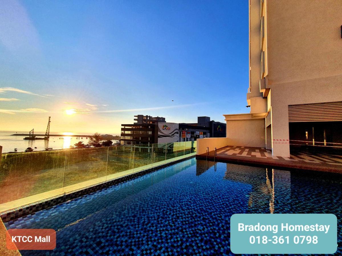 Bradong Homestay - Musllm Only, 3 Queen Bedrooms, Seaview, Infinity Pool, Gym, Near Drawbridge & Ktcc Mall Kuala Terengganu Kültér fotó